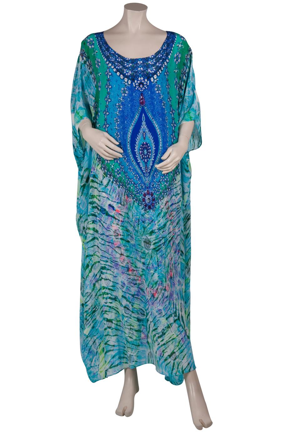 blue camilla kaftan