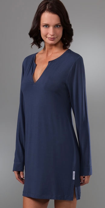 calvin klein long sleeve nightdress