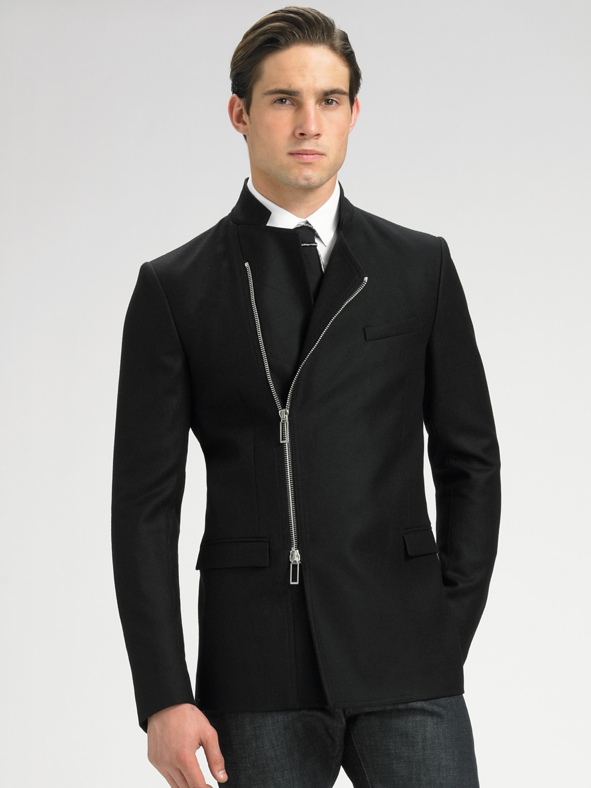 Lyst - Dior Homme Asymmetric Blazer in Black for Men