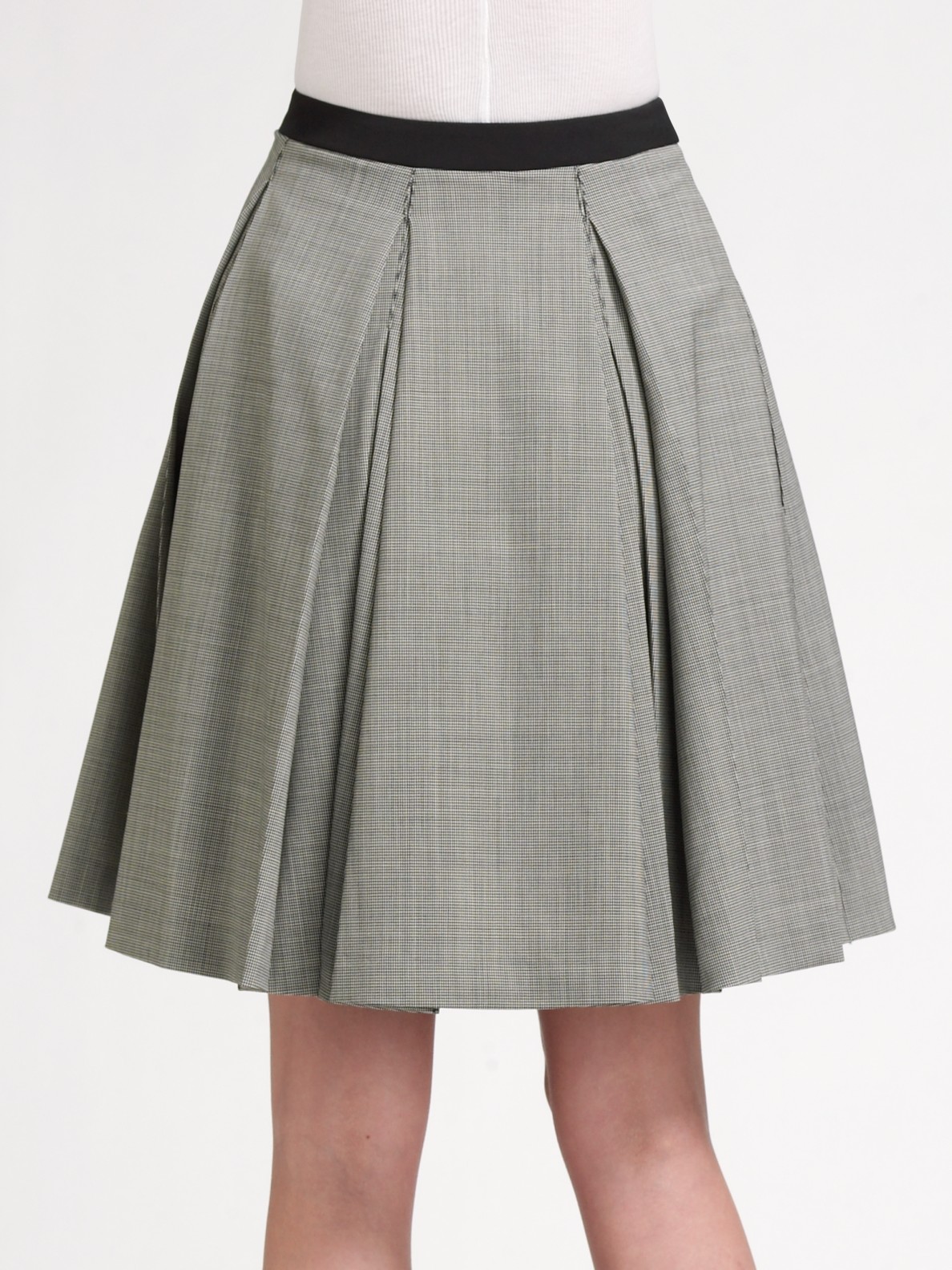 Grey pleated skirt canada Clearance