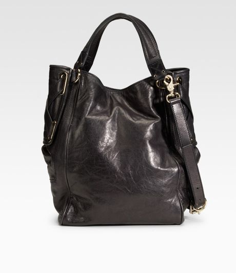 Kooba Asher Convertible Leather Tote in Black | Lyst