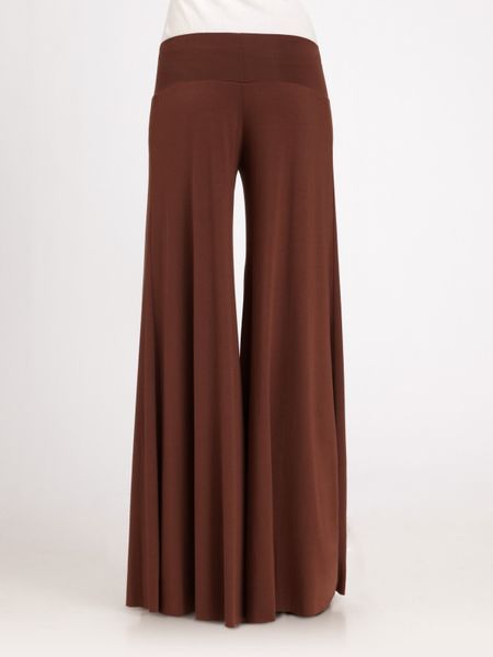 Rachel Pally Wide-leg Stretch Pants in Brown (cinnamon) | Lyst
