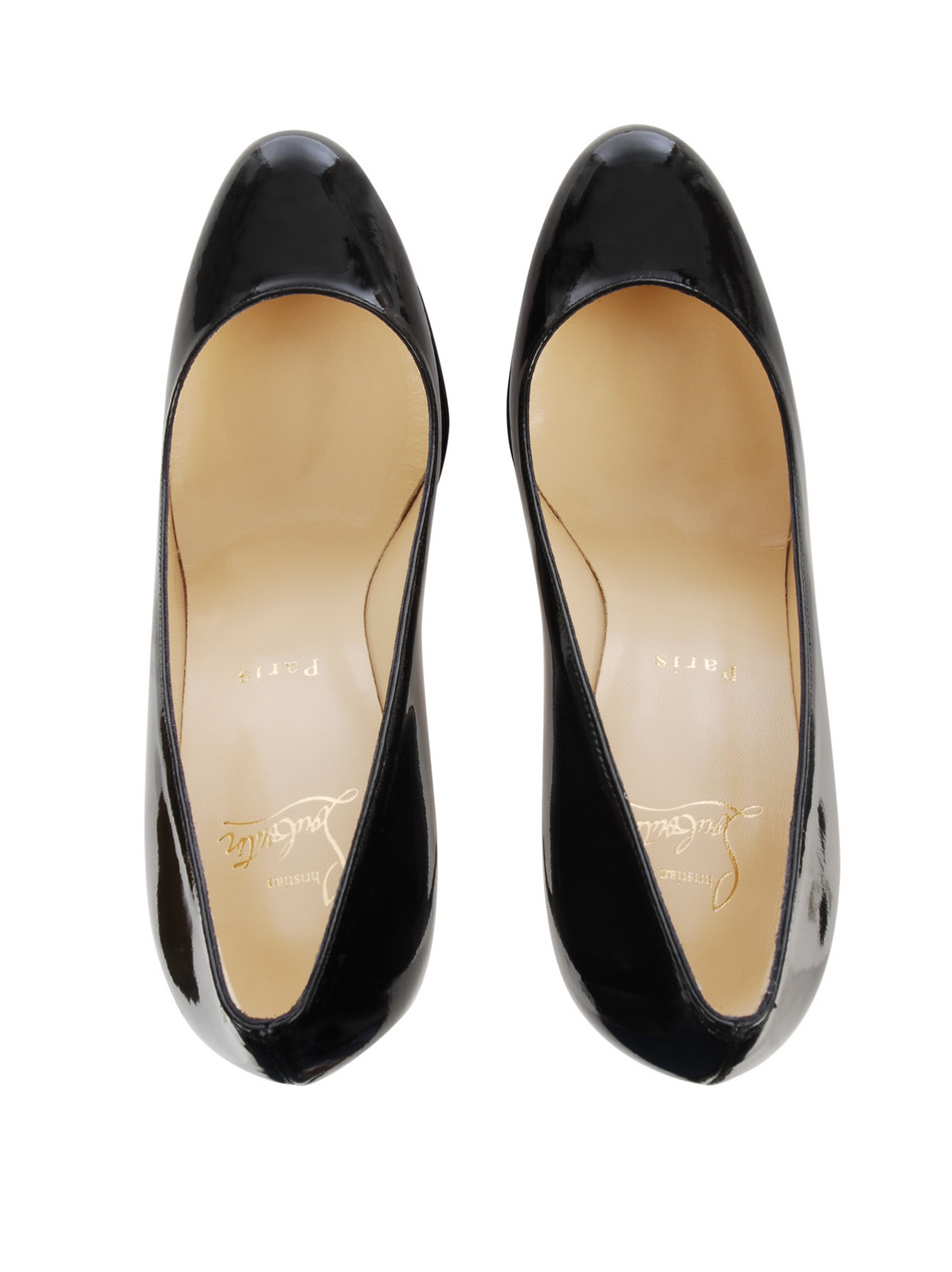 Christian louboutin Simple Patent Leather Pumps in Black | Lyst