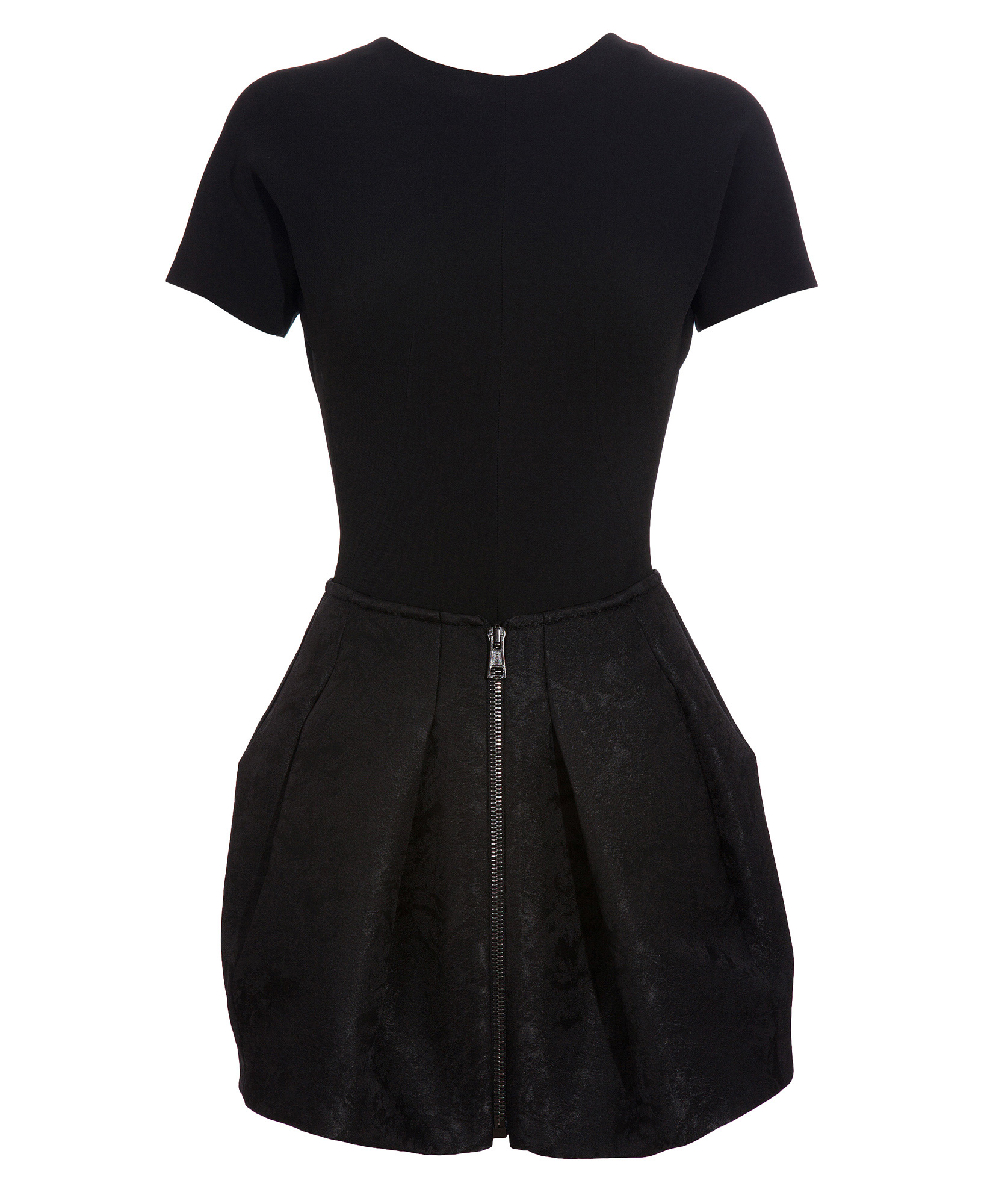 Balenciaga Dress with Pleated Skirt in Black | Lyst