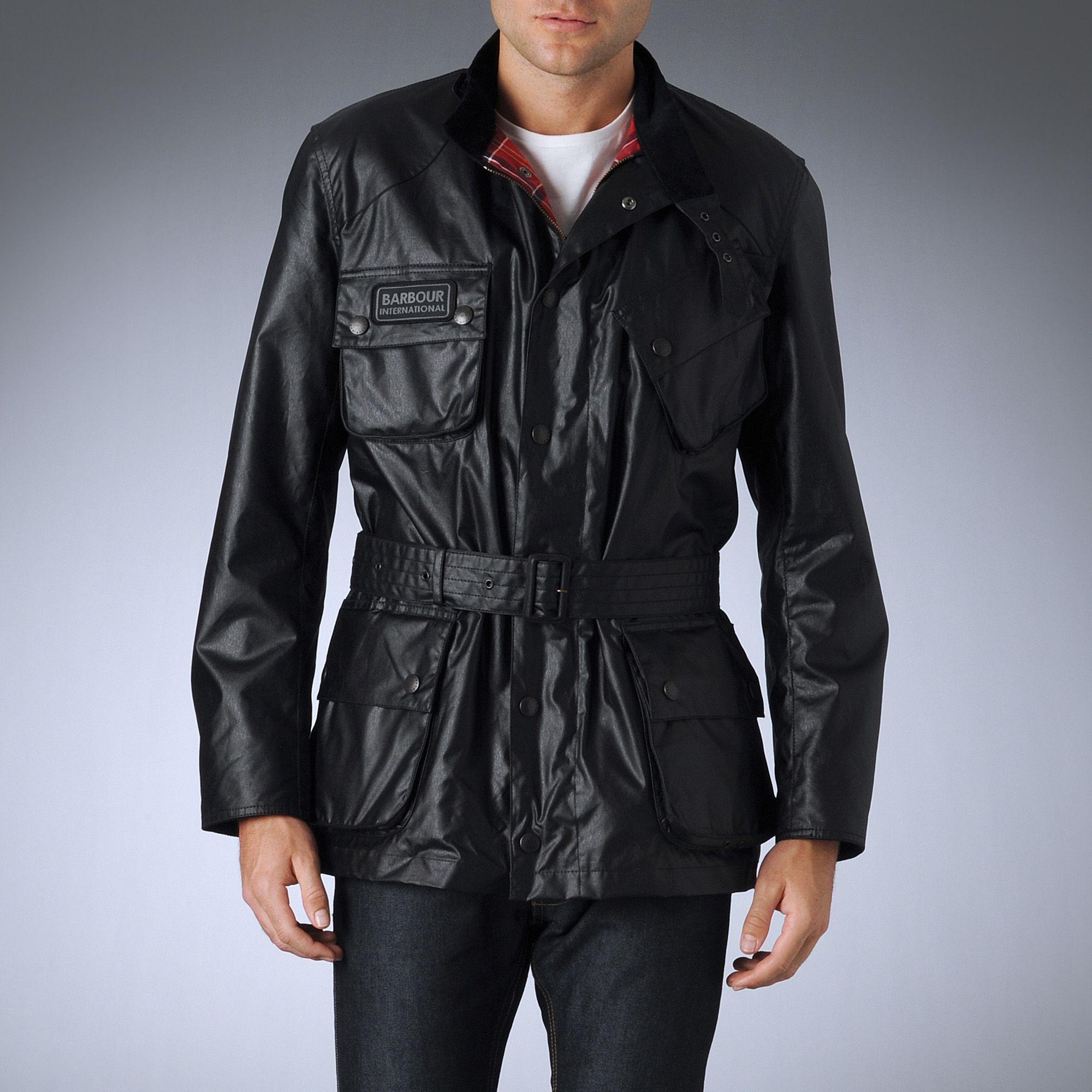 Barbour International Antique Motorcycle Jacket in Black for Men | Lyst