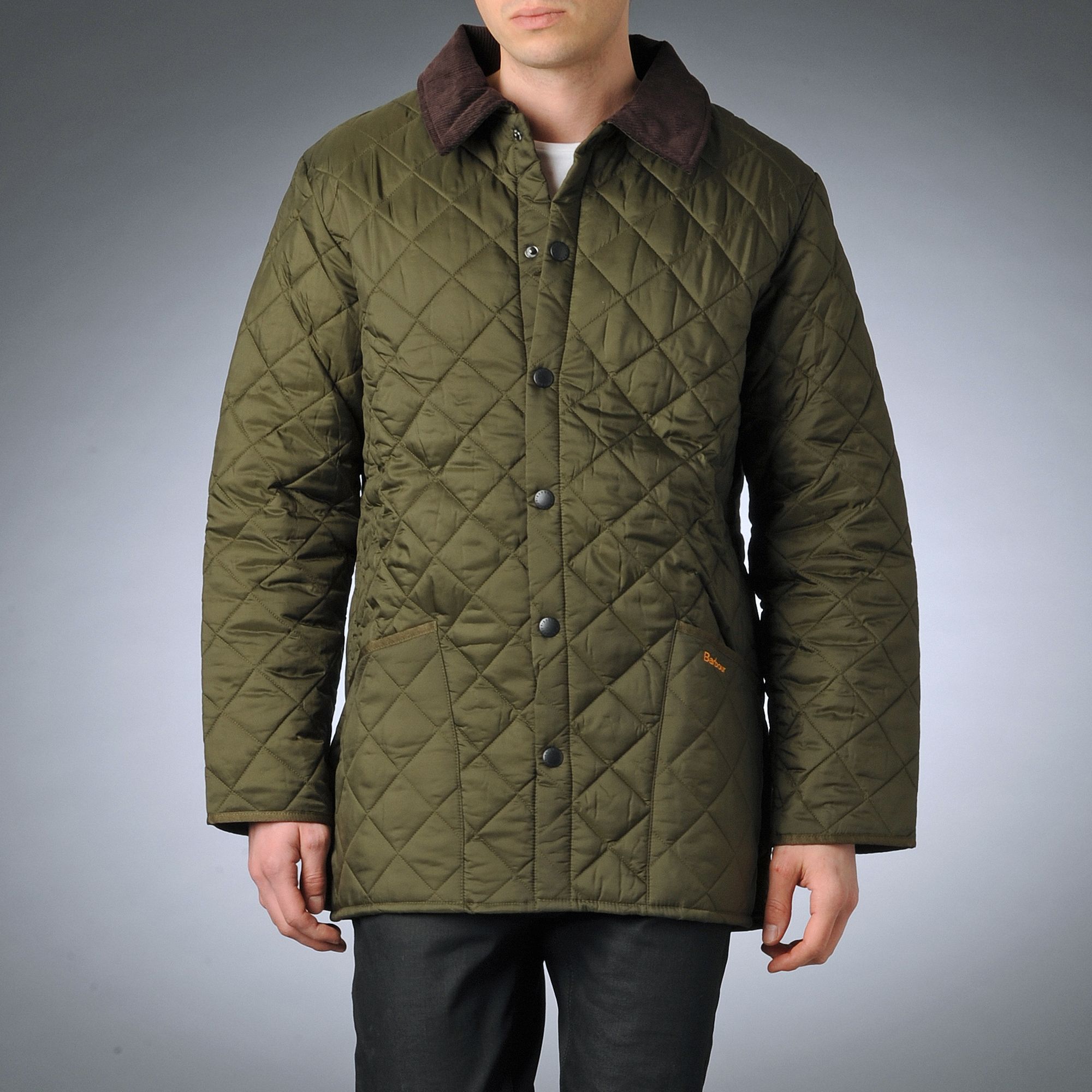 Barbour Quilted Jacket in Green for Men (olive) | Lyst