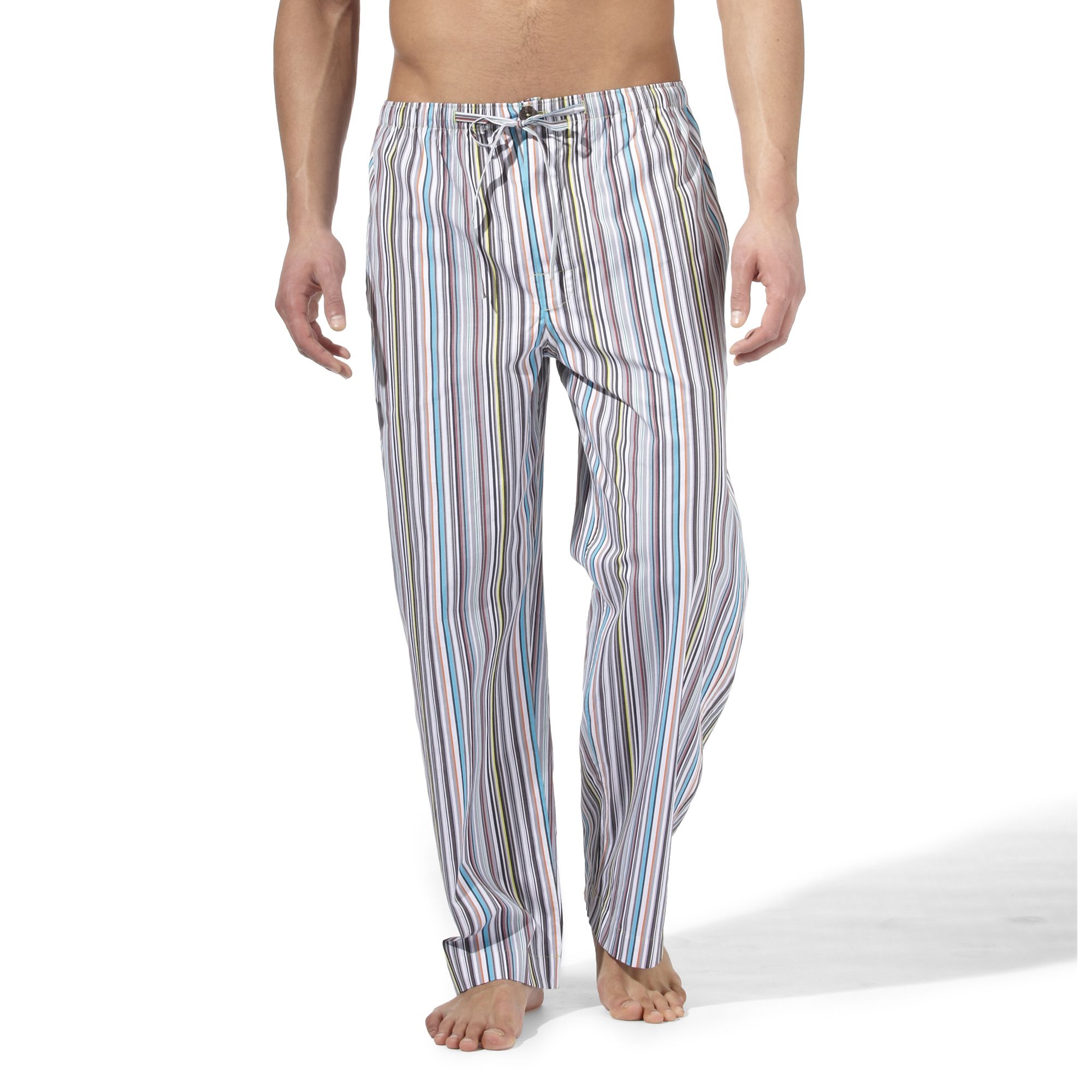 Paul Smith Multistriped Pyjama Trousers in Blue for Men | Lyst