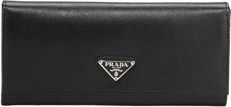 Prada Saffiano Continental Wallet images  