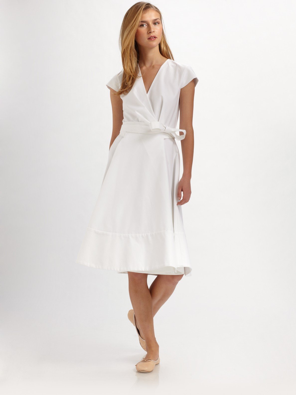 Cotton Wrap Around Dress Online Deals ...