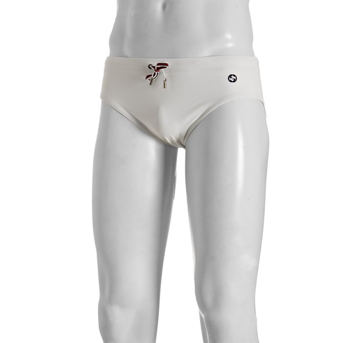 Gucci White Nylon Gg Logo Swim Briefs in White for Men | Lyst