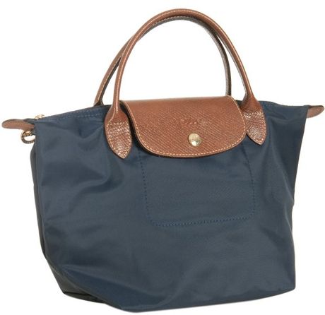 Longchamp Navy Nylon Le Pliage Small Folding Tote in Blue (navy) | Lyst