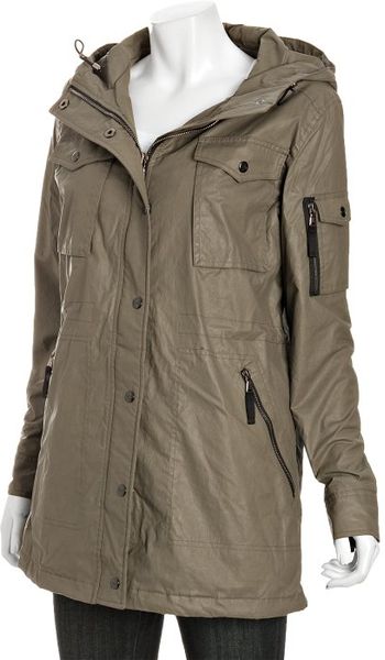 Sam. Army Coated Cotton Field Parka Hooded Anorak Jacket in Green (army ...