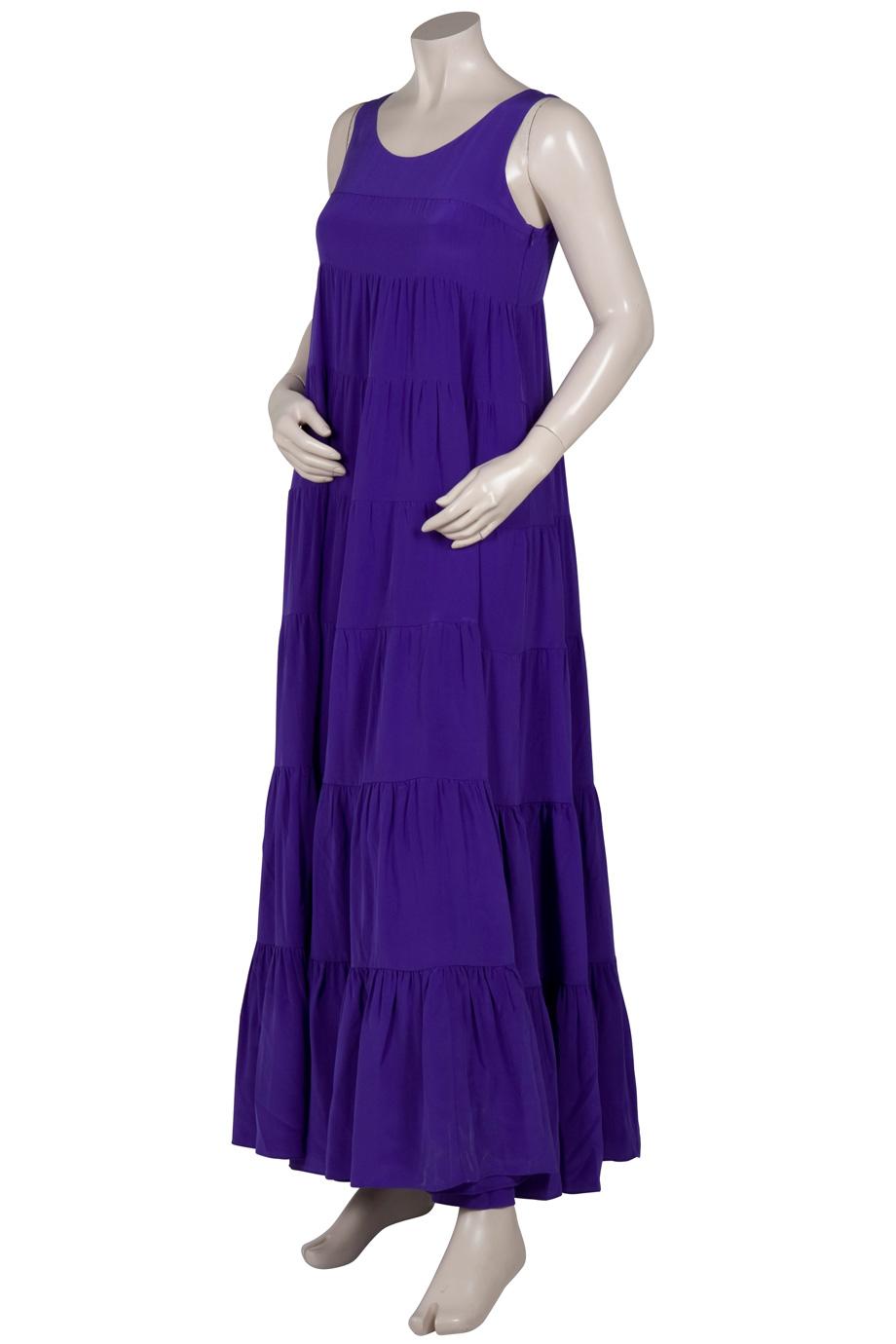Issa Tiered Maxi Dress in Purple | Lyst