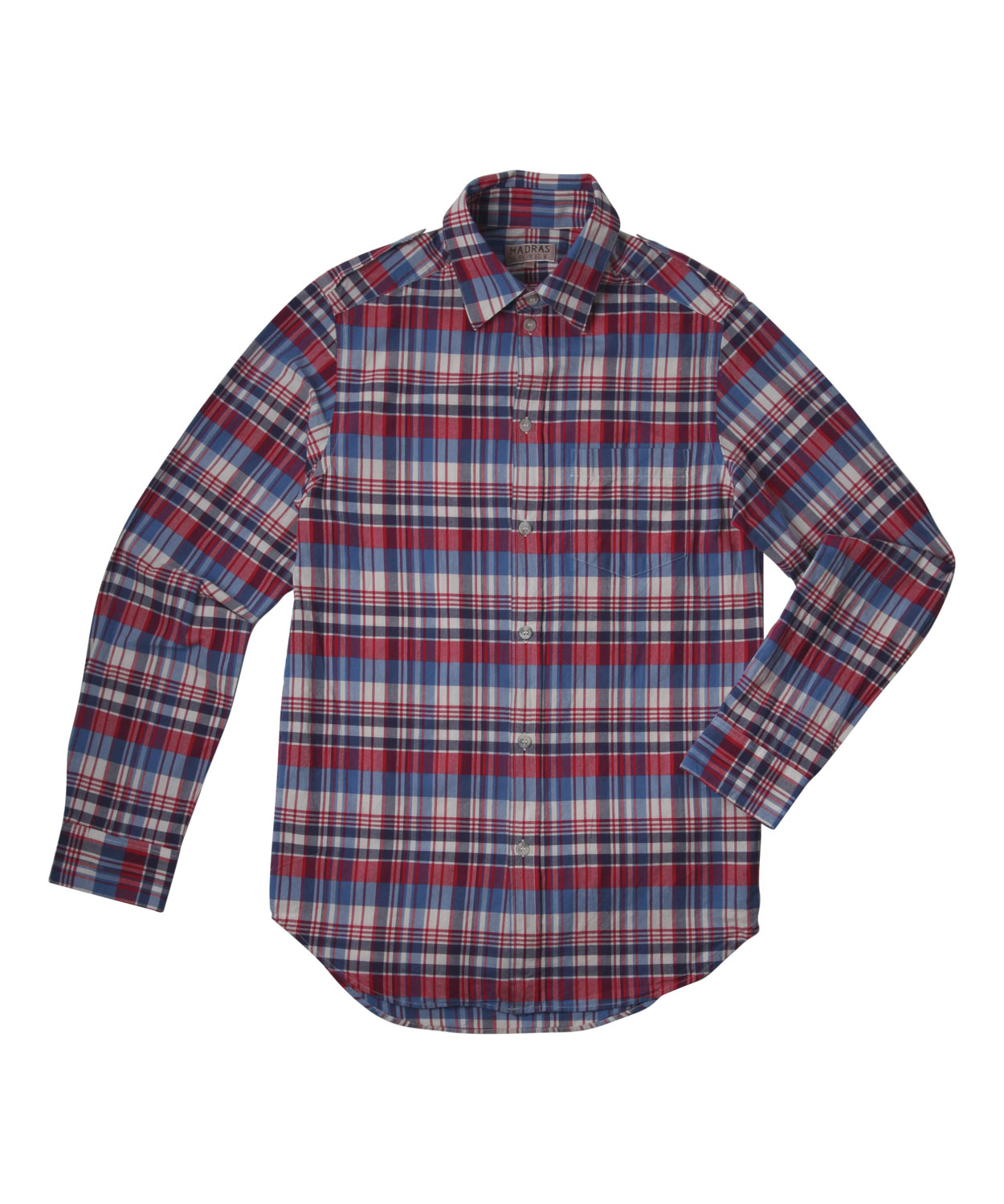 Apc Madras Red Plaid Cotton Shirt in Red for Men | Lyst
