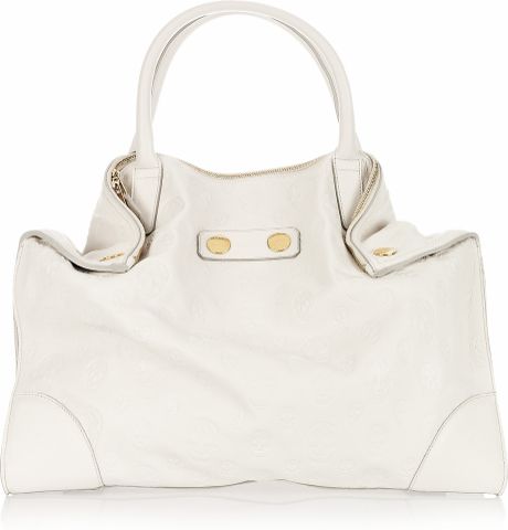 Alexander McQueen Classic Faithful de Manto Larger Shoulder Bag White