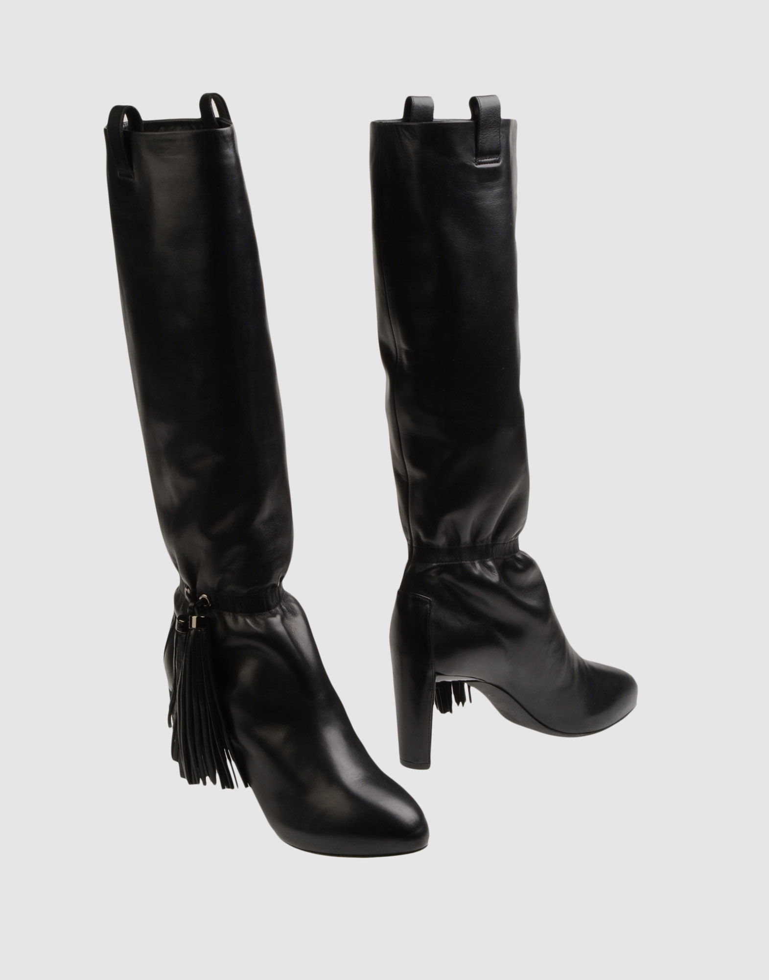 Celine High-heeled Boots in Black | Lyst