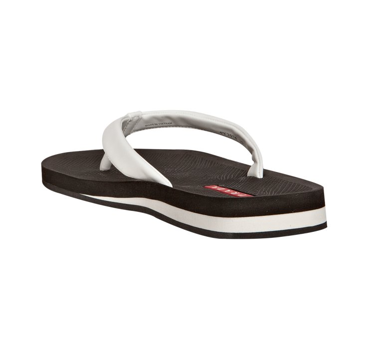 prada flip flops white