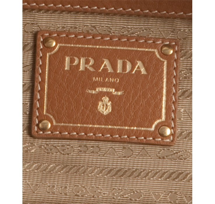 Prada Caramel Leather Vitello Daino Top Handle Bag in Brown ...