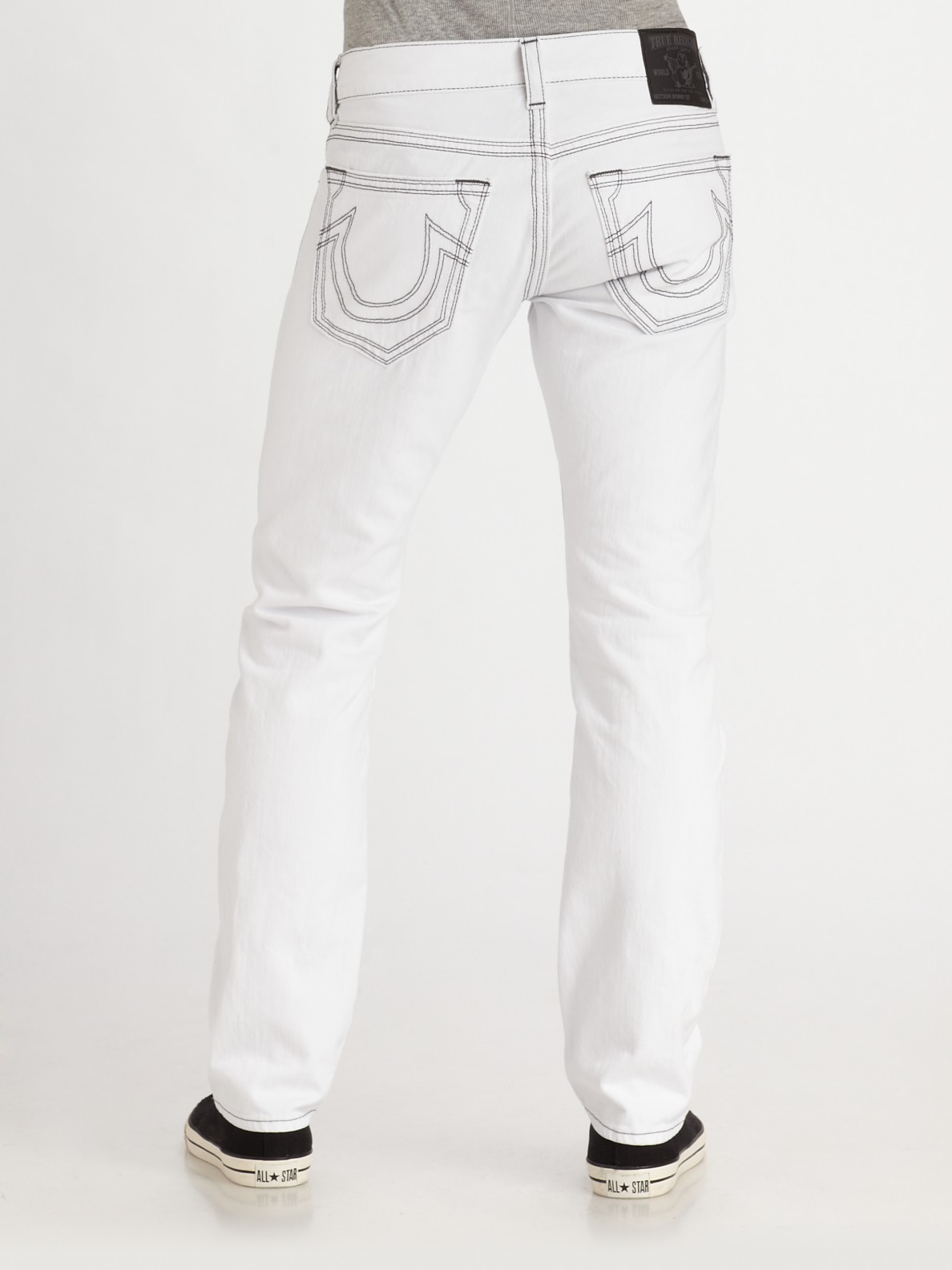 True religion Bobby Bootcut Jeans/charleston in White for Men | Lyst