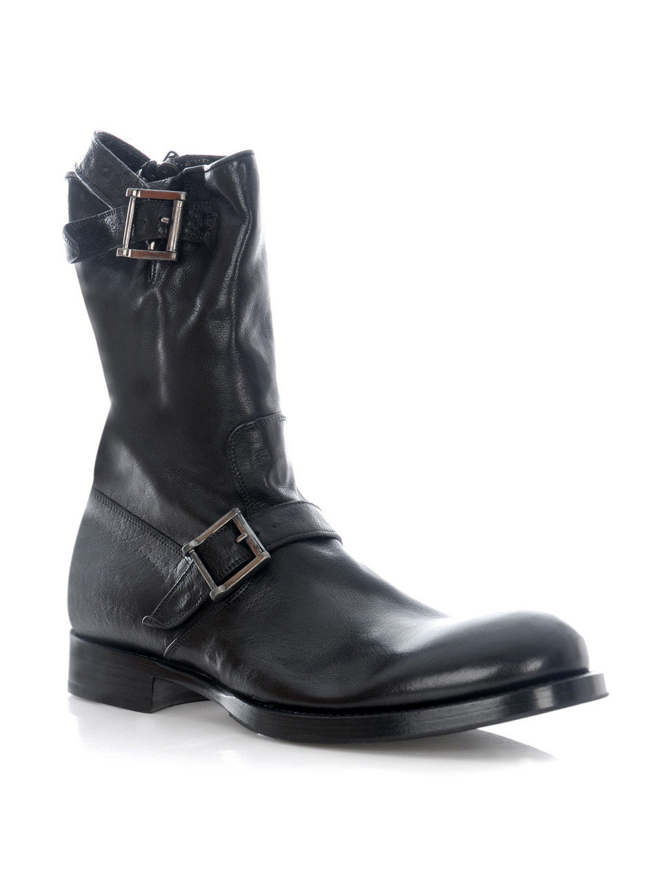 Raparo Biker Boots in Black for Men | Lyst