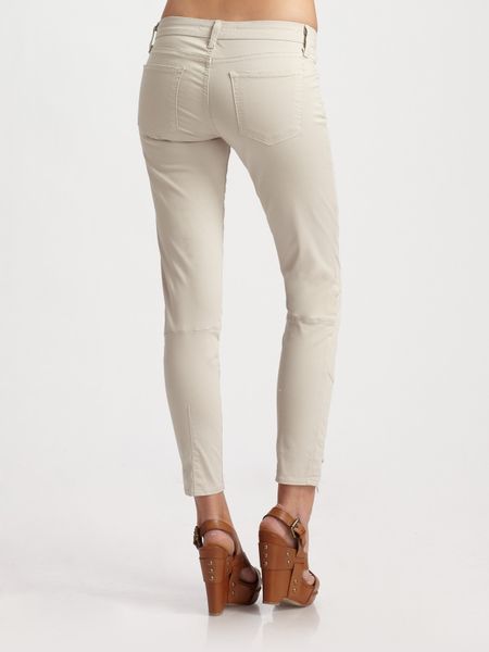 Vince Whipped Skinny Jeans in Beige (camel) | Lyst