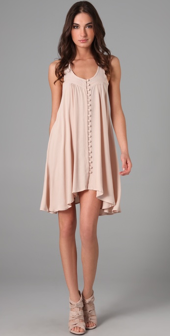 Lyst - Oscar The Third Trapeze Dress in Natural