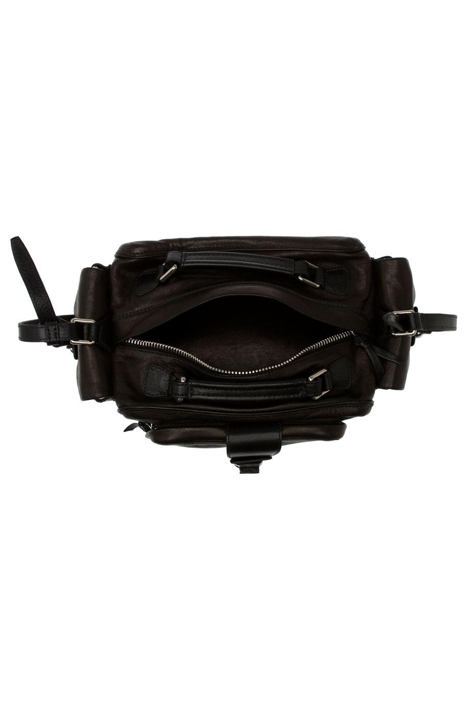 black mini camera bag
