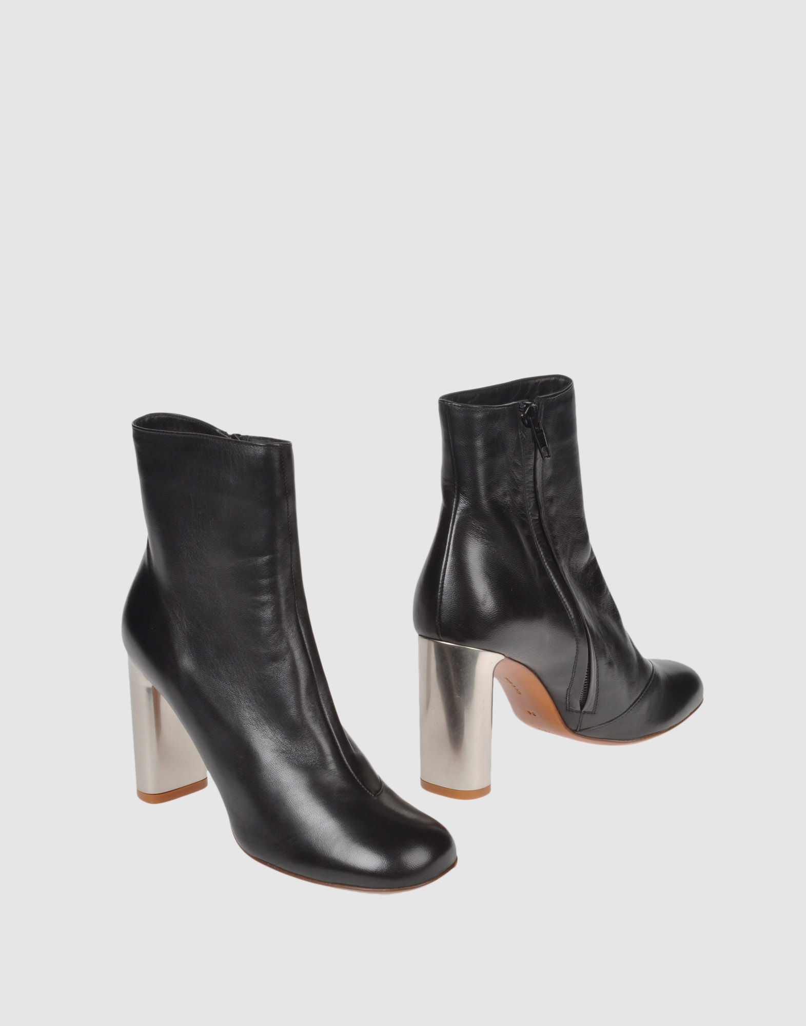 Celine Ankle Boots in Black | Lyst