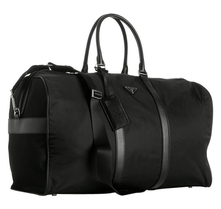 Lyst - Prada Black Nylon Viaggio Large Duffle Bag in Black for Men