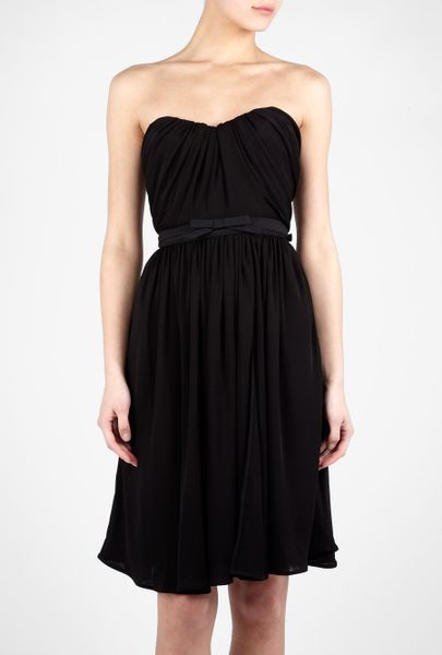 D&g Strapless Corset Dress in Black | Lyst