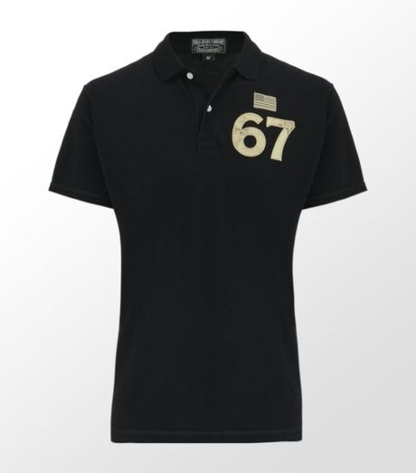 Ralph Lauren 67 Polo Shirt in Black for Men | Lyst