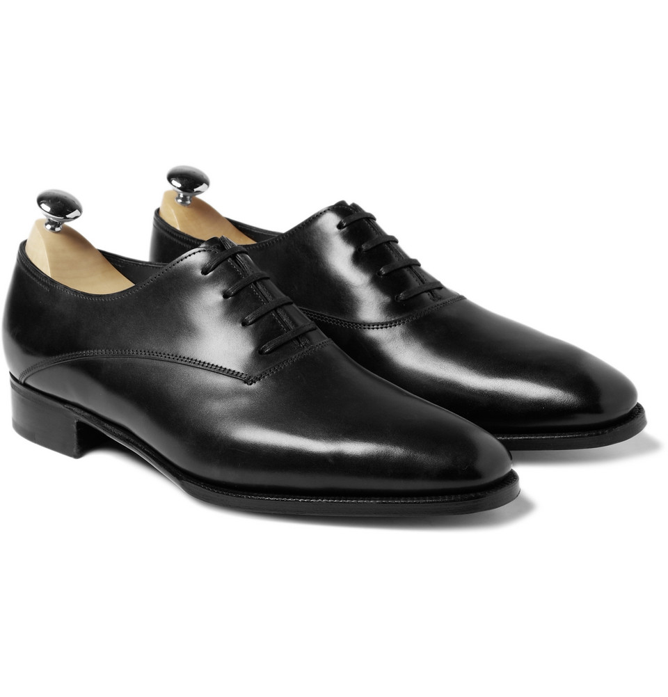 John lobb Prestige Becketts Leather Oxford Shoes in Black for Men | Lyst