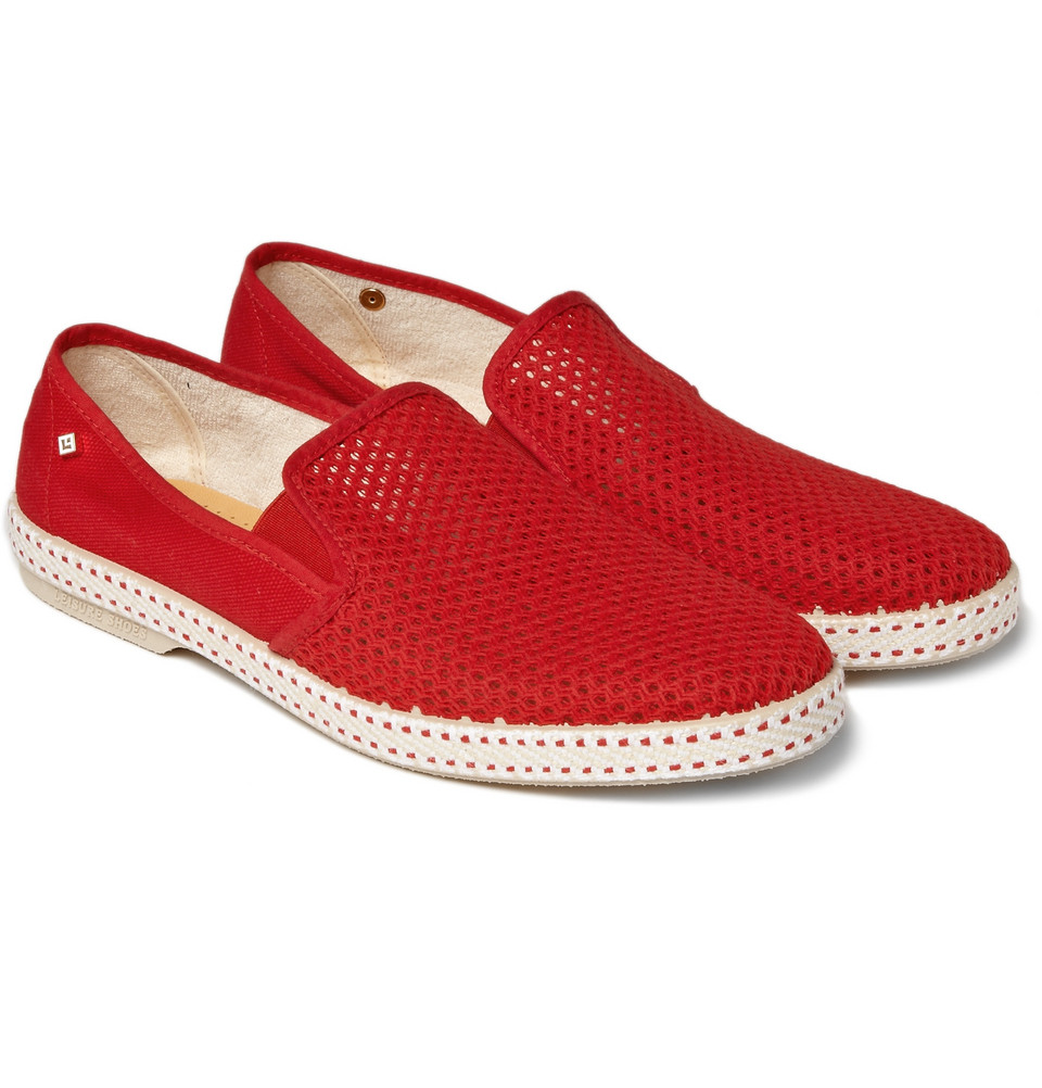 Lyst - Rivieras Red Mesh Slip-on Shoes in Red for Men