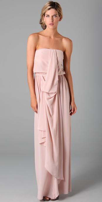 Strapless Drape Dress Fashion Dresses