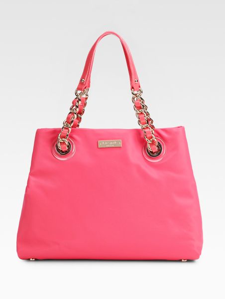 Kate Spade Maryanne Nylon Chain Strap Tote in Pink | Lyst