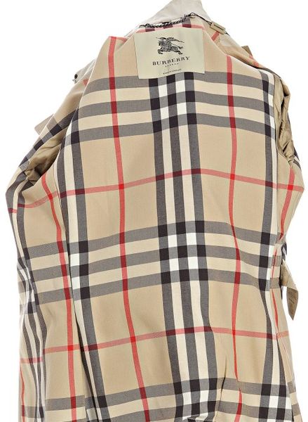 Burberry London Stone Cotton Blend Harbourne Trench in Beige | Lyst