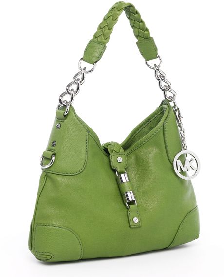 Michael Kors Michael Greenwich Large Shoulder Bag Green in Green | Lyst