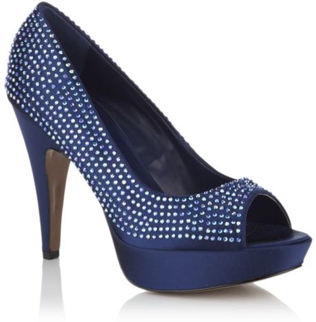 Carvela Kurt Geiger Guess Peep Toe Pump in Blue | Lyst