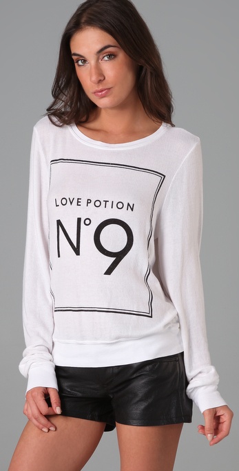 Lyst - Wildfox Love Potion No. 9 Beach Sweatshirt in White