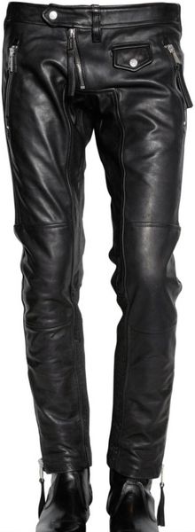 Dsquared² Biker Horse Leather Trousers in Black for Men | Lyst