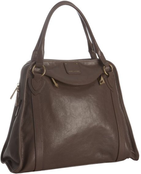Marc Jacobs Taupe Leather Wellington Top Handle Bag in Brown (taupe) | Lyst