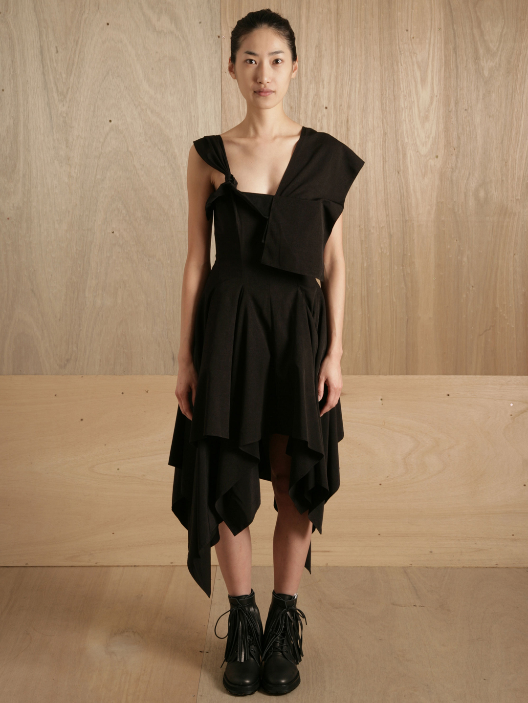 Lyst - Yohji Yamamoto Yohji Yamamoto Womens Hem Flare Cocktail Dress in ...