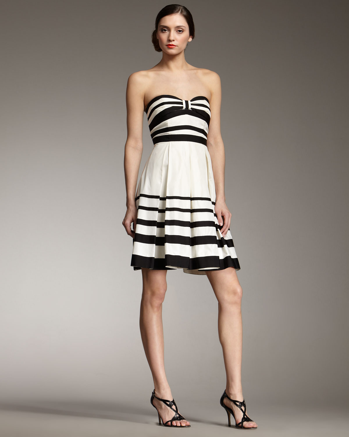 Strapless Striped Dress