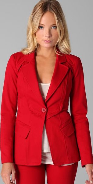 Nanette Lepore Lady in Red Jacket in Red | Lyst