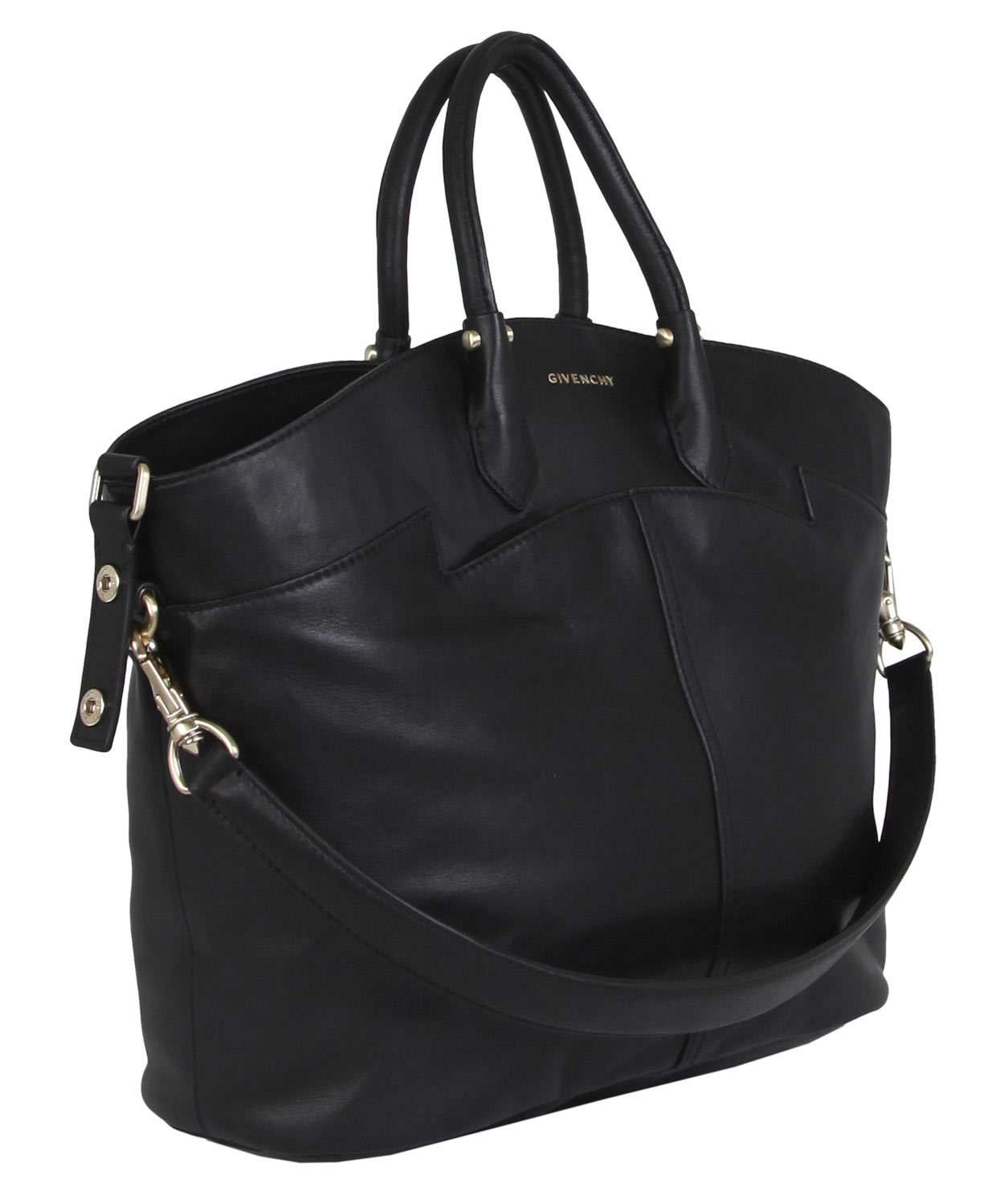 Givenchy Large Black Leather Tote Bag in Black | Lyst
