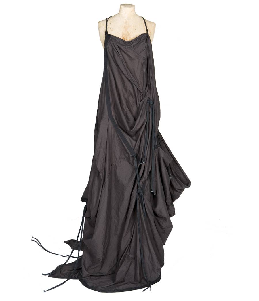 Lyst - Allsaints Parachute Long Dress in Black