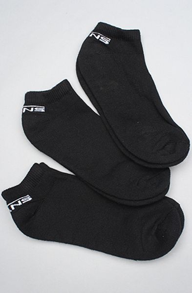 Vans The Classic Low Socks 3-pack in Black in Black for Men