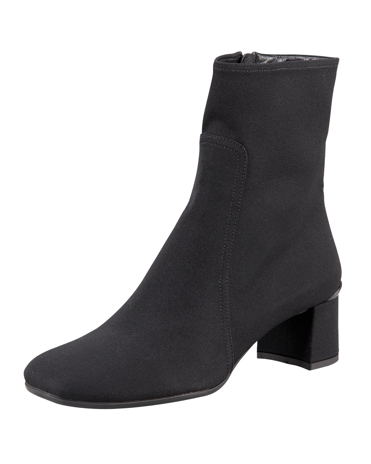 Prada Square-toe Ankle Boot in Black | Lyst
