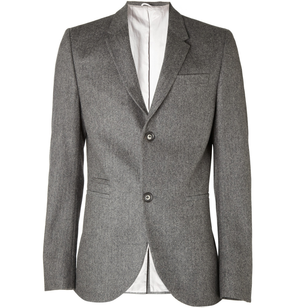 Aubin & Wills Sandbanks Herringbone Tweed Suit Jacket in Gray for Men ...