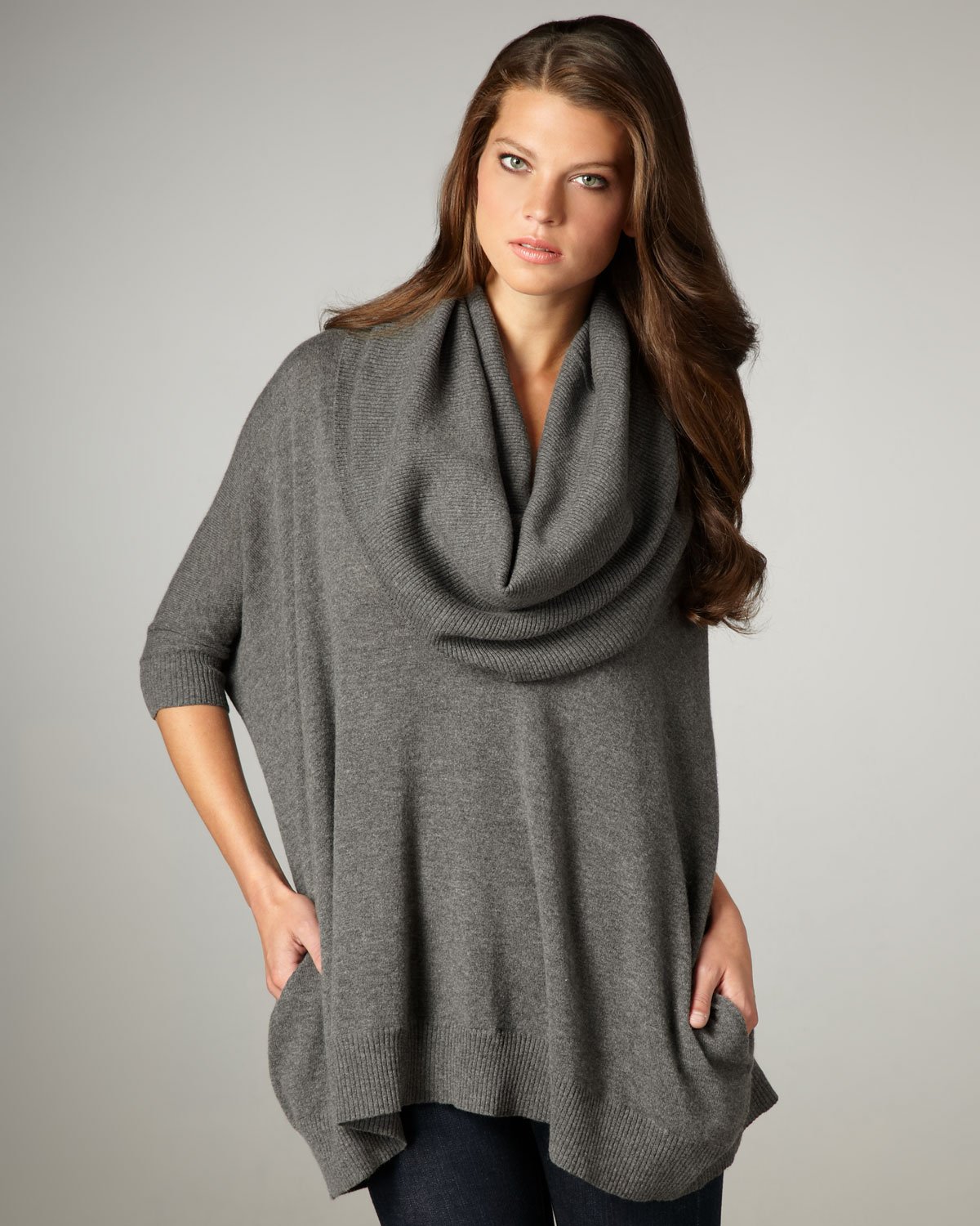 Autumn cashmere Cowlneck Sweater in Gray Lyst